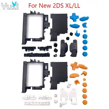 YuXi Para la Nueva 2DS XL LL Consola de Reemplazo ABXY L R ZL ZR Desencadena D Pad Botón con una Cruz Llena de Botones Kit de