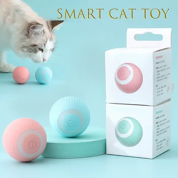 Inteligente de Juguetes para Gato Automático de Bola Rodante Eléctrico Gato Juguetes Interactivos Para los Gatos de la Formación de Auto-movimiento Gatito Juguetes Accesorios para Mascotas