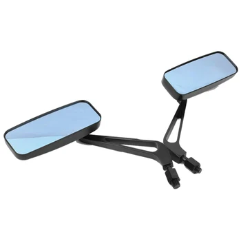 Universal Rectángulo de la Motocicleta Retrovisor y los Espejos Laterales Retro de la Motocicleta de Gran Angular espejo retrovisor para