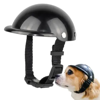 Sombrero Duro Para Perros En Los Cascos De Motocicletas De La Bicicleta Al Aire Libre, Proteger La Cabeza Sunproof A Prueba De Lluvia Pequeño Mediano Suministros Para Cachorro De Equitación